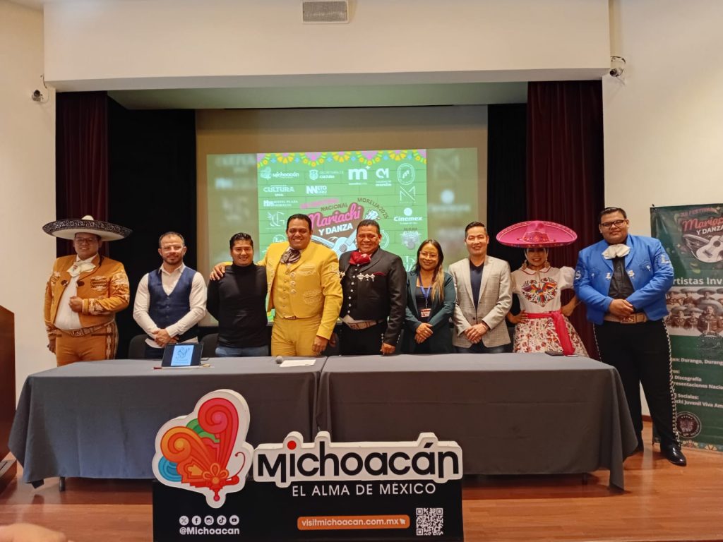 Rueda de prensa festival del Mariachi en Morelia 