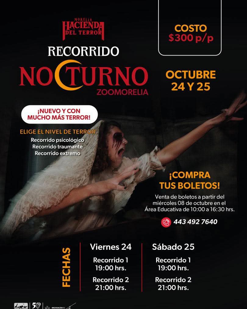 cártel recorrido zoológico de terror