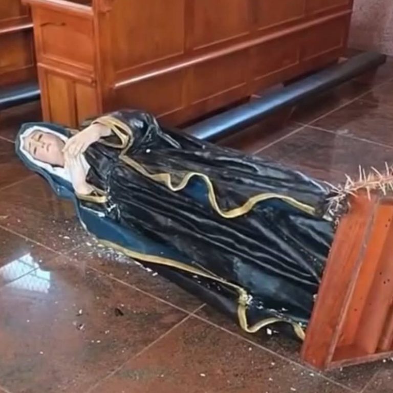 Daños a imágenes religiosas movilizan a autoridades en parroquia de Chavinda
