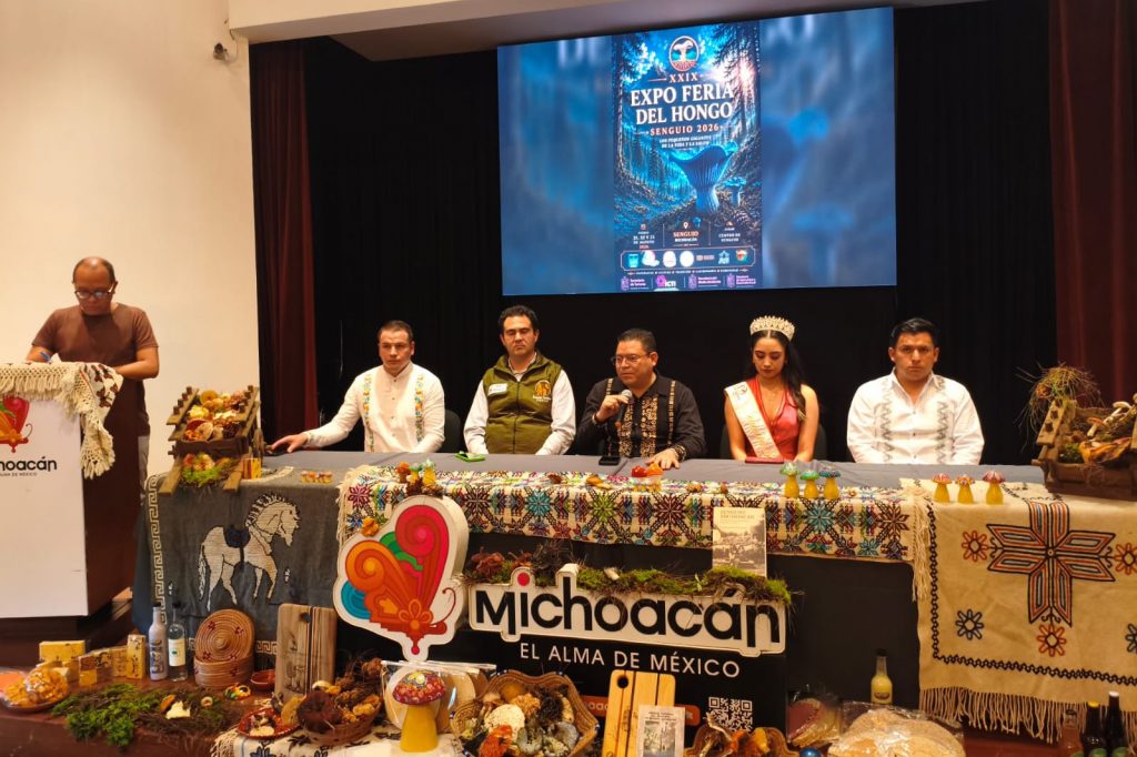 rueda de prensa feria del hongo en senguio 2026