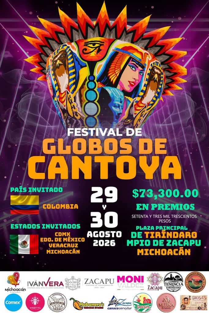Festival de Globos de Cantoya en Tiríndaro